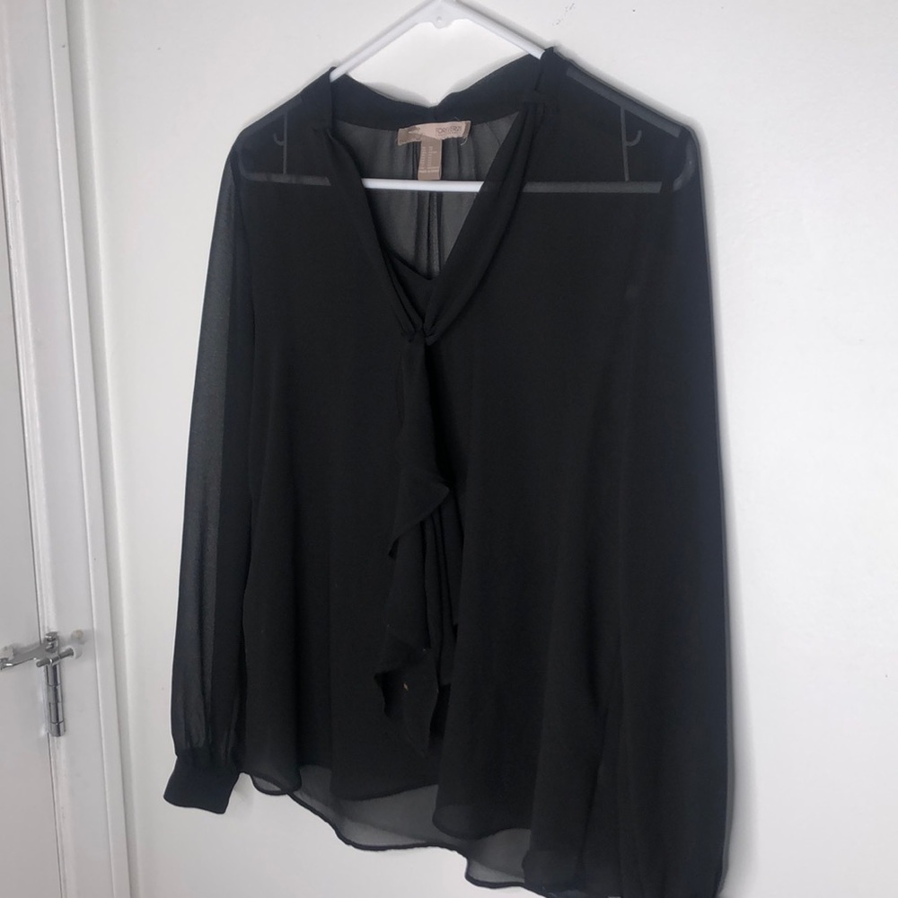 Sheer Black Blouse